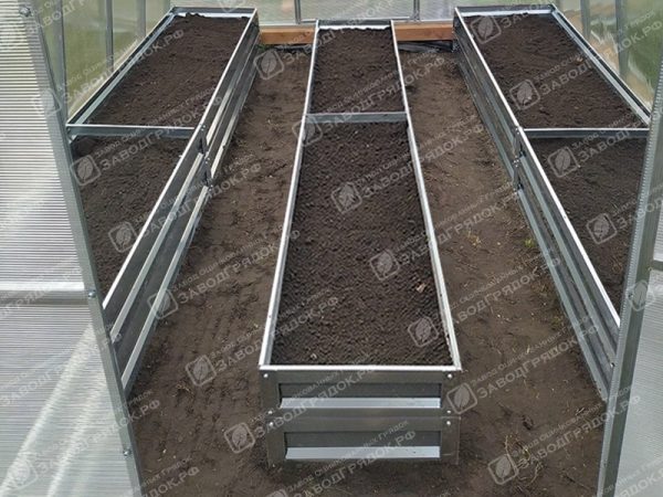 3-gryadki-40.jpg Грядки в теплицу «Усиленные» оцинкованные (высота 30 см) — изображение 1